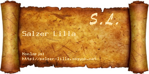 Salzer Lilla névjegykártya